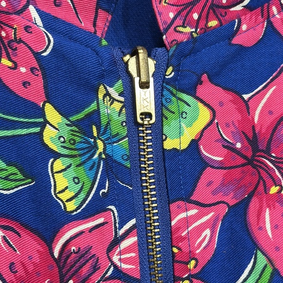 Lilly Pulitzer Vintage Reversible Cotton Bomber Jacket - Picture 7 of 14